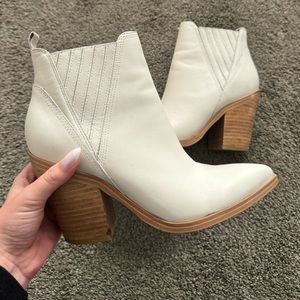 Marc Fisher White Booties